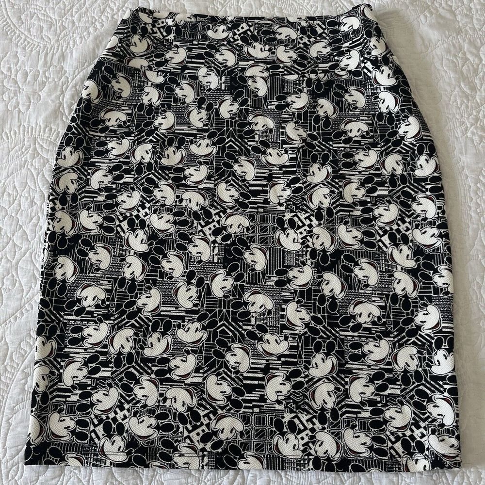 Twee Pencil Skirt Novelty Womens‎ 3XL Retro Comfort Stretch Disneyland Mickey